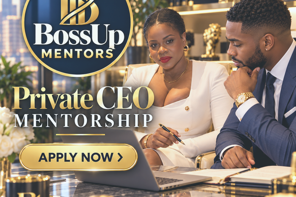 Executive woman in private CEO mentorship boardroom setting